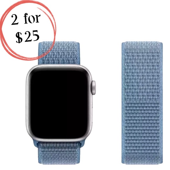 Cape Cod Blue Sport Loop Band for Apple iWatch - Picture 2 of 5